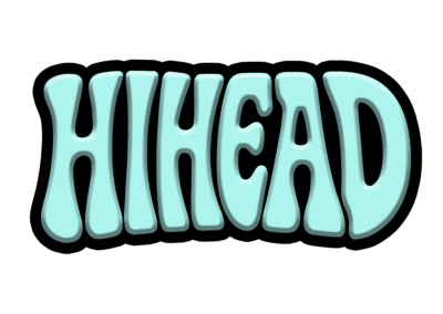 HIHEAD logo modro-černé